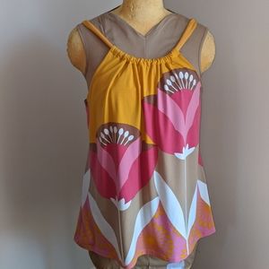 Axcess women's large floral tunic sz L